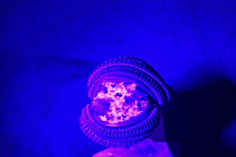 UV reactive Yooperlite Oxidized Silver Ring Size 10.5