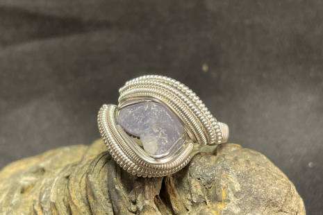 Hackmanite Sterling Silver Ring Size 6.5