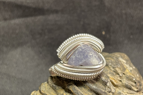 Hackmanite Sterling Silver Ring Size 6.5