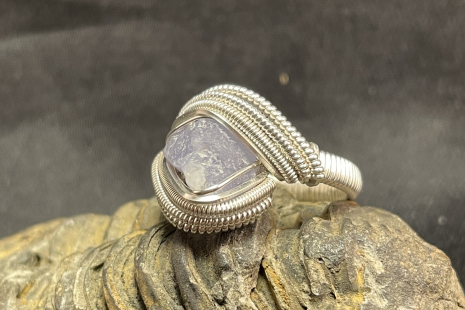 Hackmanite Sterling Silver Ring Size 6.5