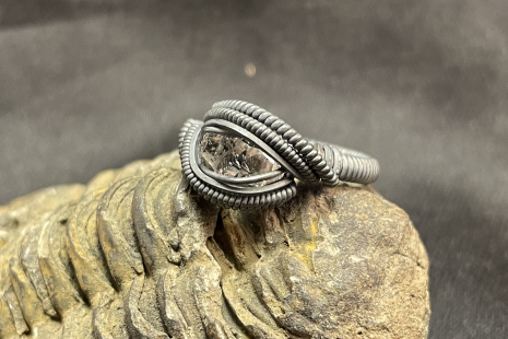 Petroleum Quartz Sterling Silver Ring Size 6