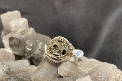 Sea Coral Sterling Silver Mini Ring Size 8
