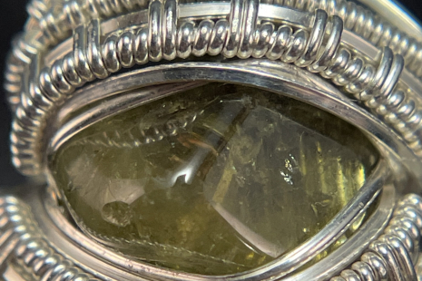 Peridot Sterling Silver Ring Size 8.5