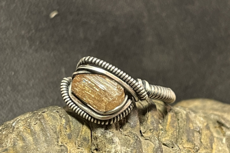 Imperial Topaz Sterling Silver “mini” Ring Size 7