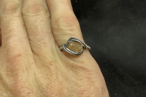 Imperial Topaz Sterling Silver “mini” Ring Size 7