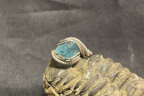 Moldavite 14kt Gold “mini” Ring Size 9.5-9.75