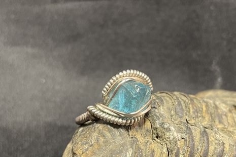 Moldavite 14kt Gold “mini” Ring Size 9.5-9.75