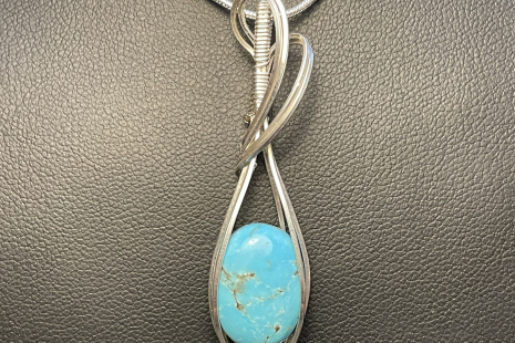 Turquoise Sterling Silver Pendant