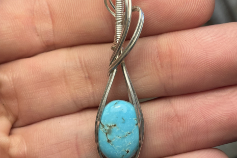 Turquoise Sterling Silver Pendant