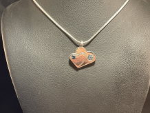 Twin Hearts Sterling Silver Amulet