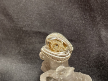 Sea Coral Sterling Silver Ring Size 7