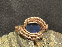 Australian Opal Rose Gold Ring Size 5.5