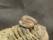 Pink Tourmaline Sterling Silver Ring Size 7.5