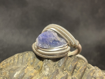 Tanzanite Sterling Silver Ring Size 8