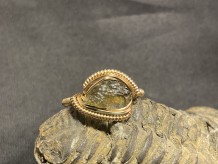 Moldavite 14kt Gold “mini” Ring Size 9.5-9.75