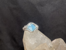 Larimar Sterling Silver Ring Size 8.25