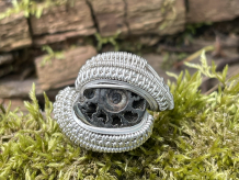 Petroleum Sterling Silver Oxidized Ring Size 6.5-7