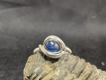 Blue Kyanite Sterling Silver “mini” Ring Size 8.5