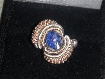 #20 Blue Kyanite Custom Ring