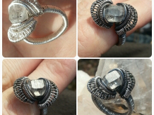 #20 Oxidized Tibetian Quartz Ring